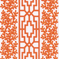 Cocktail Napkins : Coral and Trellis Coral