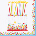 Cocktail Napkins : Birthday Cake