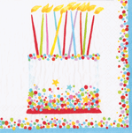Cocktail Napkins : Birthday Cake