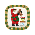 OSN Small Rimmed Square Platter with Teddy Bear