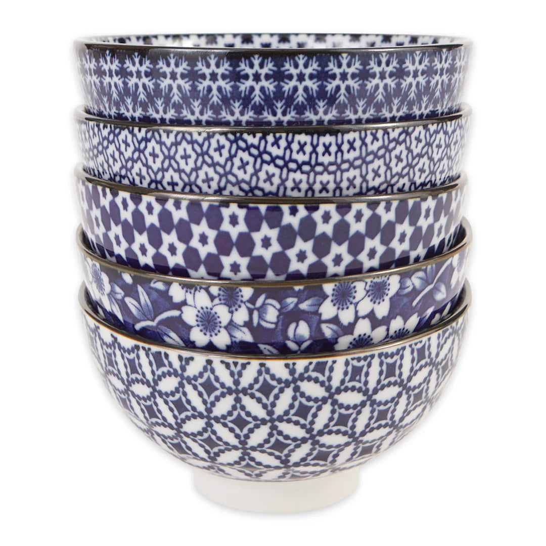 Blue & White Japanese 4.5" Bowl