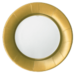 Paper Dinner Plates : Gold Linen