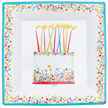 Salad Plates : Square Birthday Cake