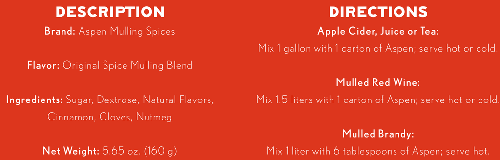 Original Aspen Mulling Spice