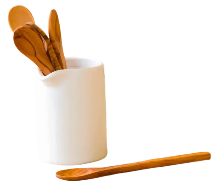 Bella Cucina 4.5” Appetizer Olive Wood Spoon