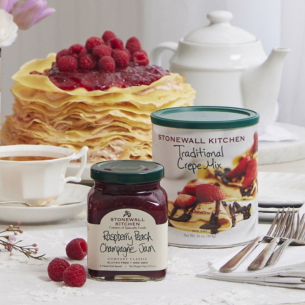 Raspberry Peach Champagne Jam