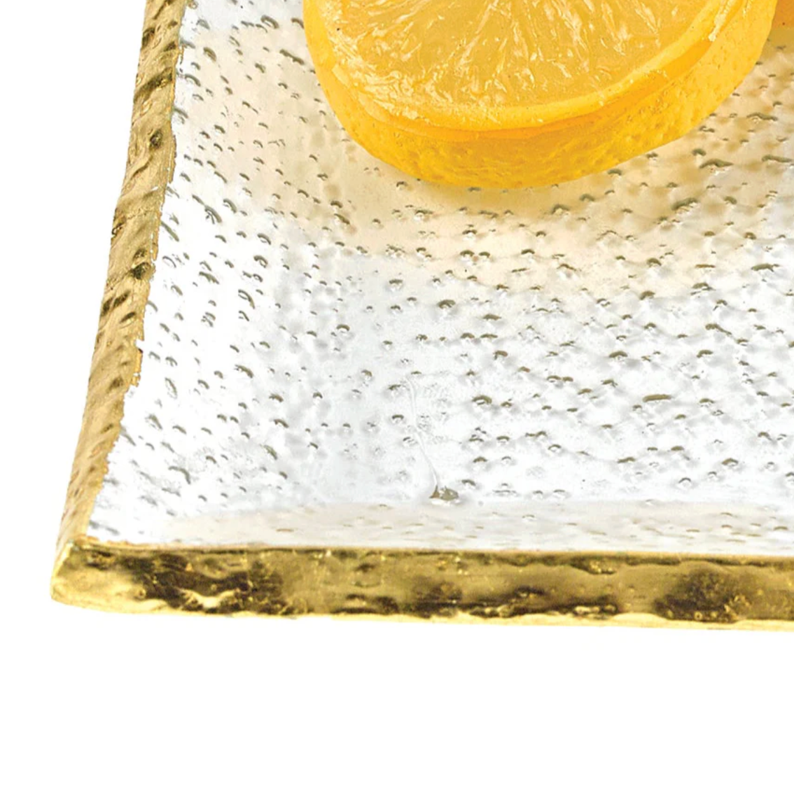 Gold Edge Square Plate