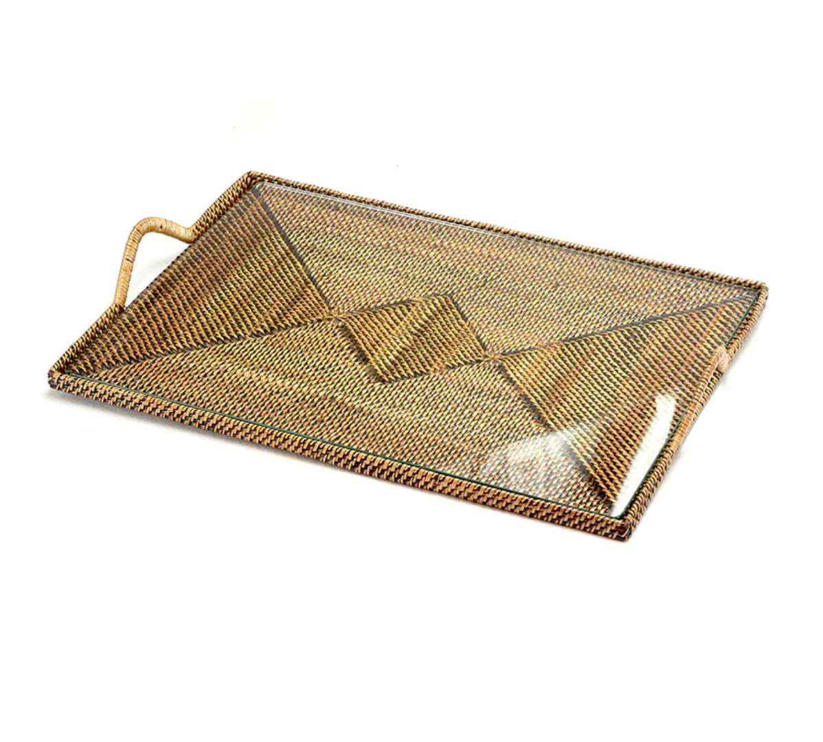 Rectangular Serving Glass Tray, Medium
