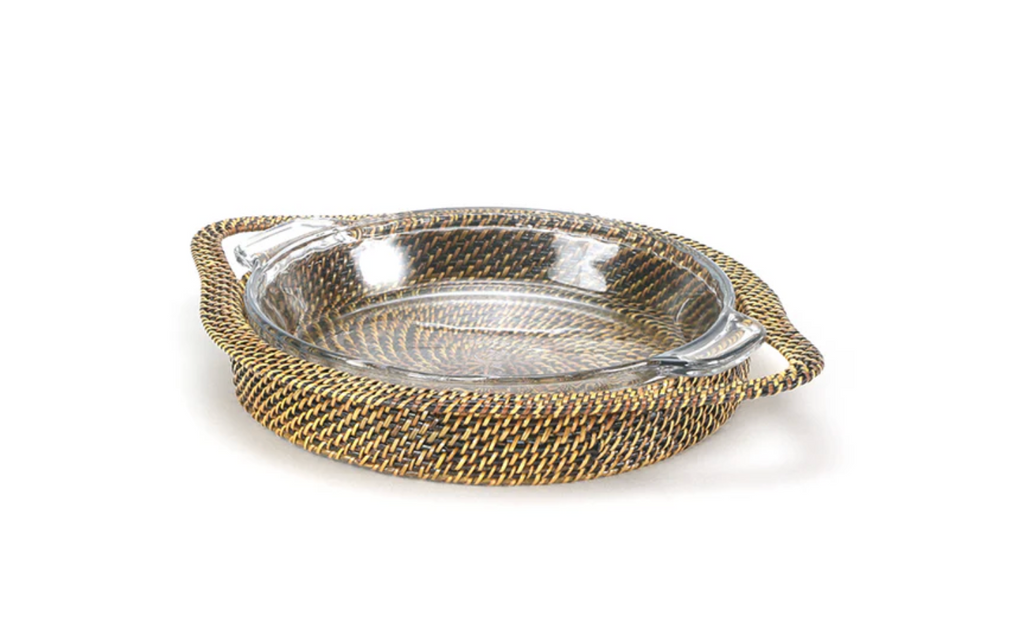 Round Pie Plate Basket with Anchor Pie Dish