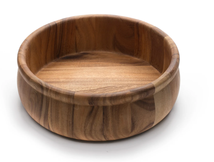 Large Bead Rim Salad Bowl by Ironwood