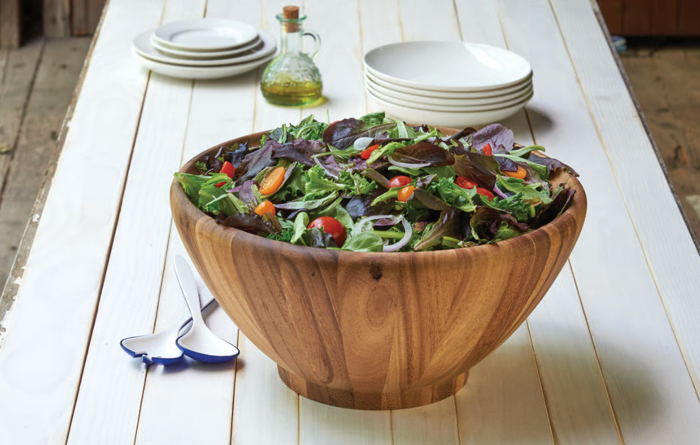 Salinas XL Acacia Salad Bowl by Ironwood