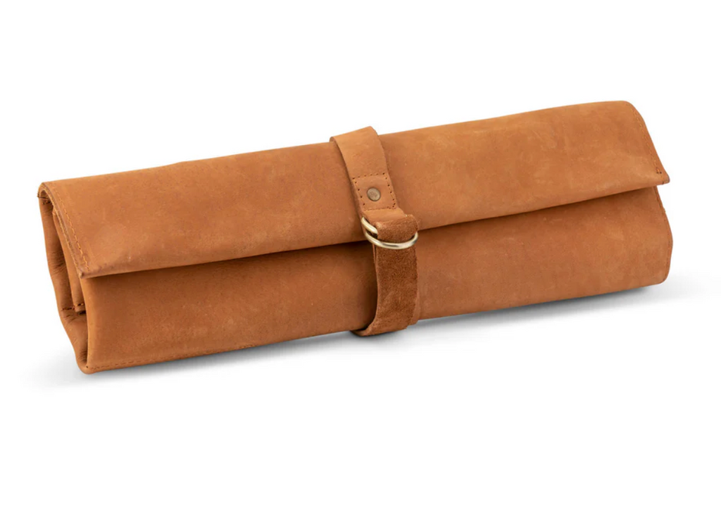 Leather Knife Roll with 5 Slots