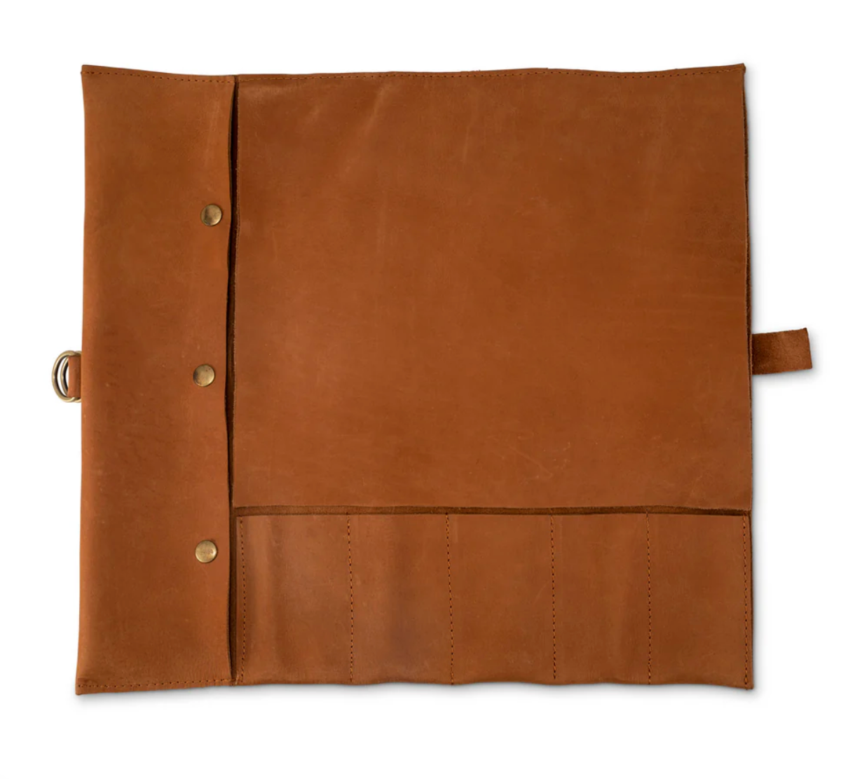 Leather Knife Roll with 5 Slots