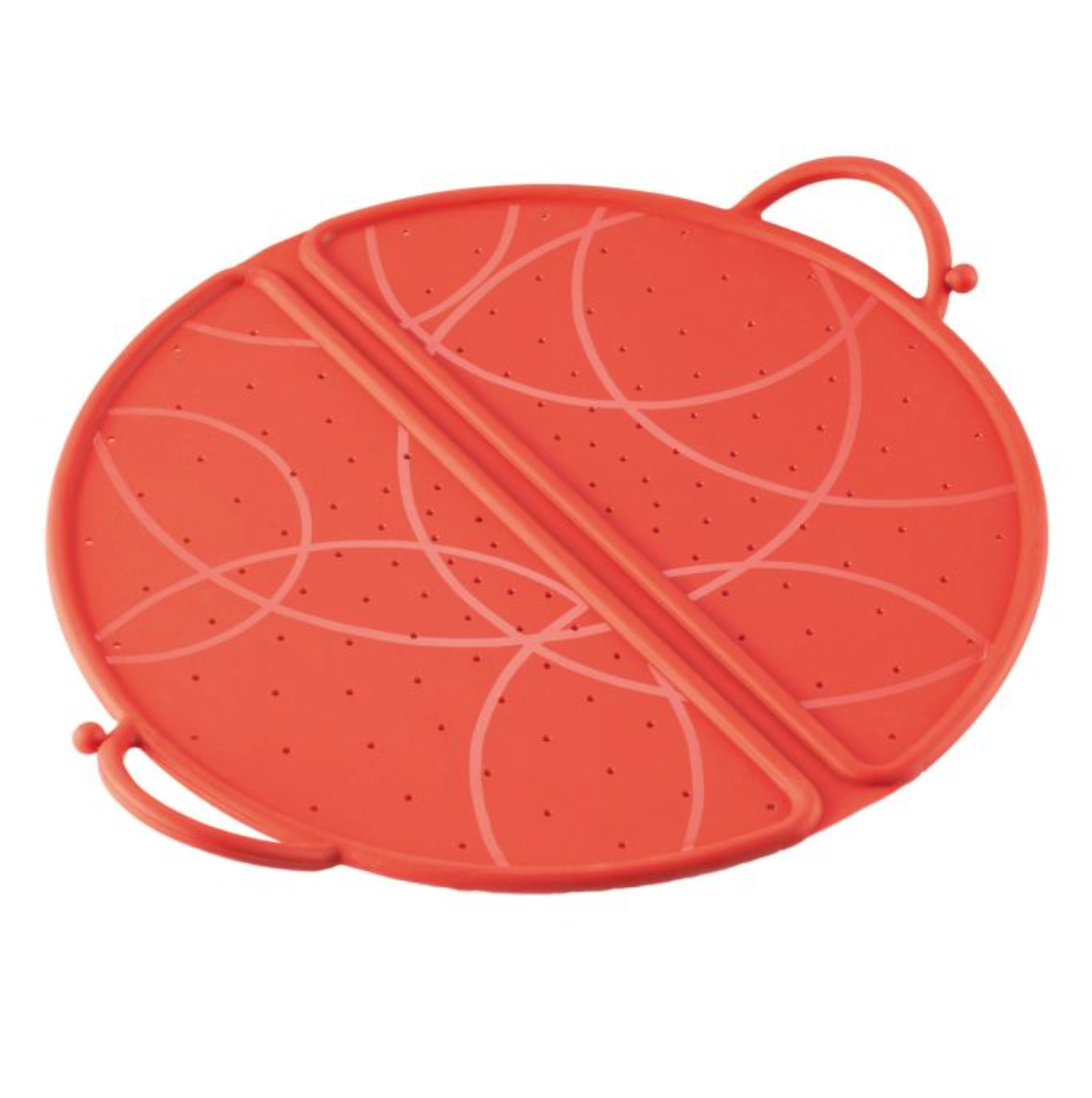 Red Foldable Splatter Guard 12"