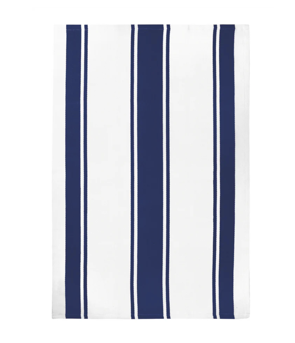 Dobby Towel : Ink Blue Stripe