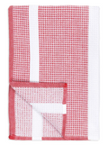 Crimson Waffle Terry Stripe Towel