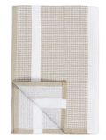 Khaki Waffle Terry Stripe Towel