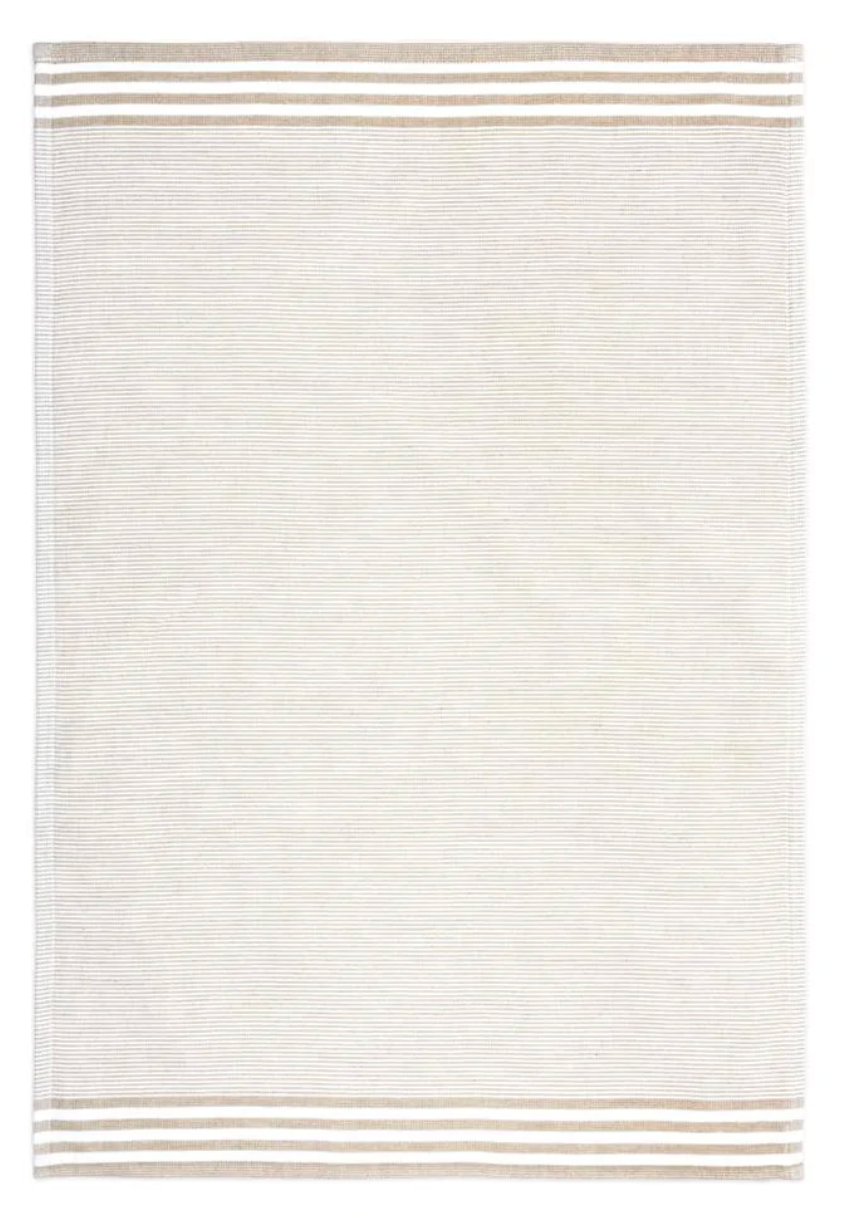 Khaki Modern Terry Stripe Towel