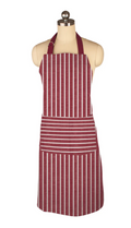Pinstripe Apron : Cabernet