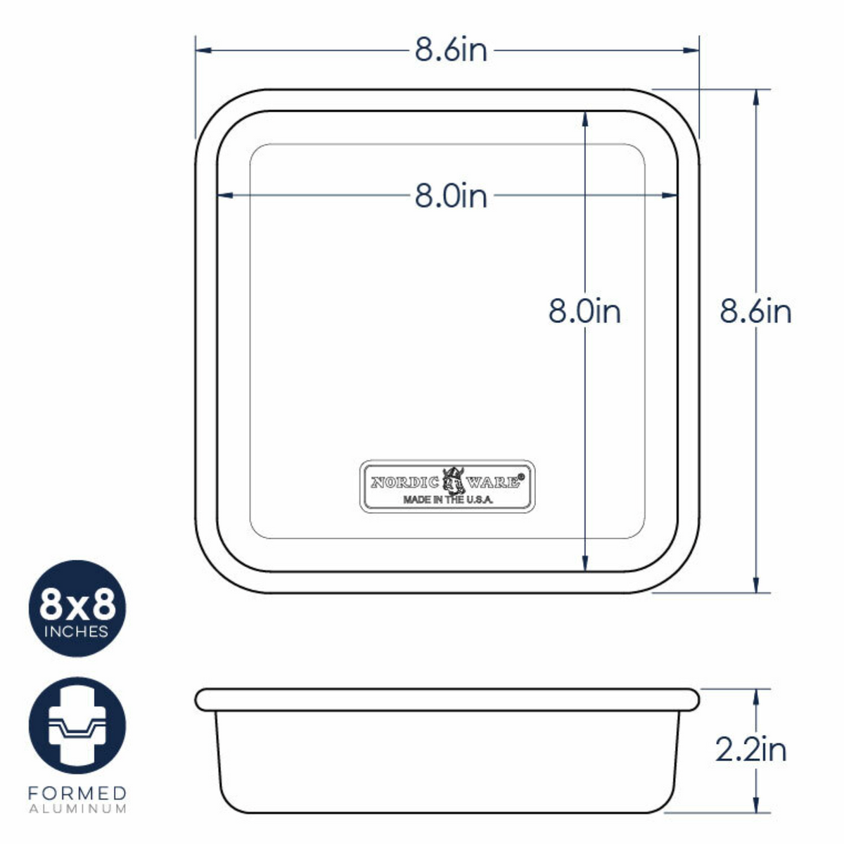 Naturals 8" Square Baking Pan