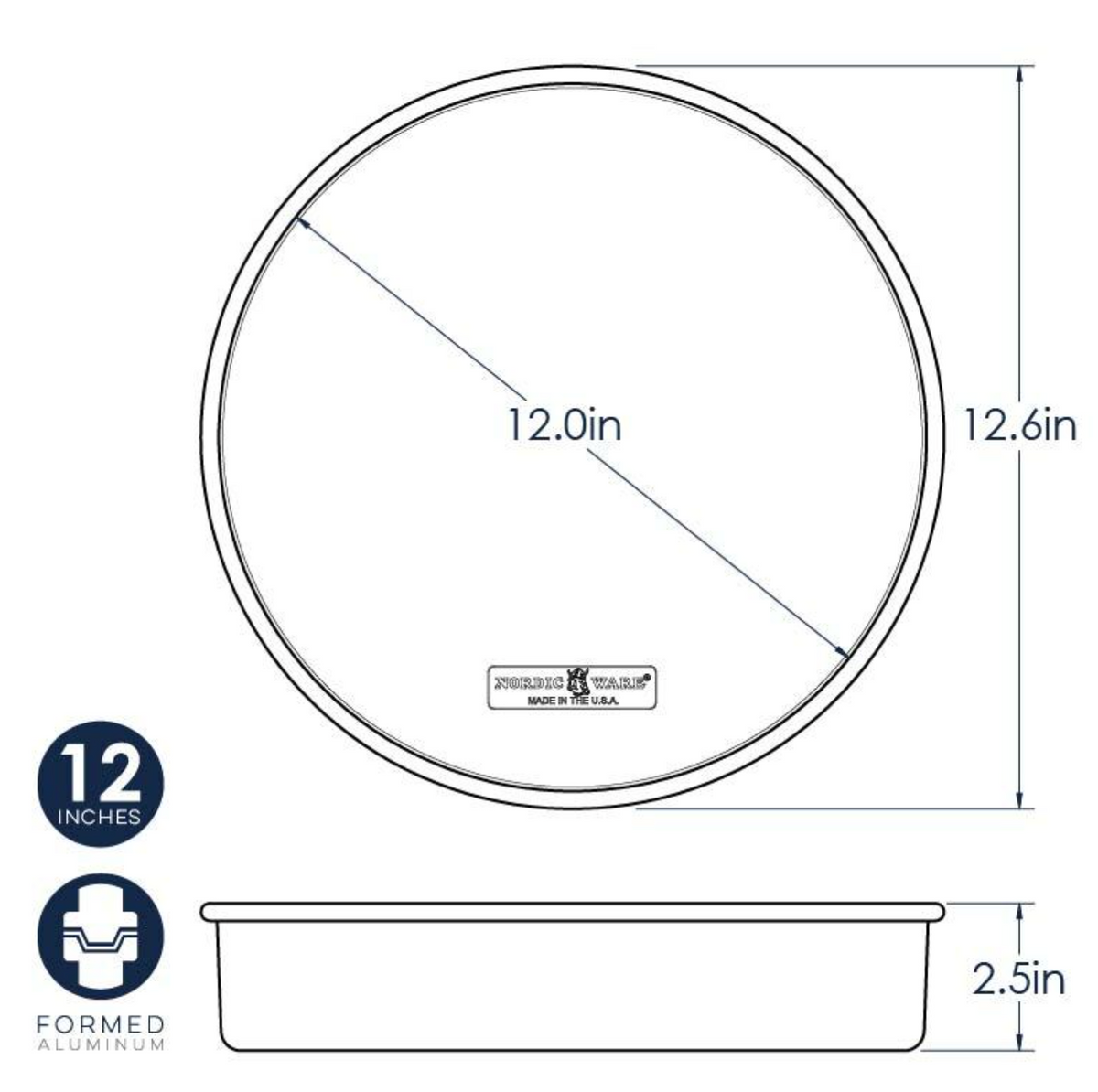 Naturals 12" Round Layer Cake Pan