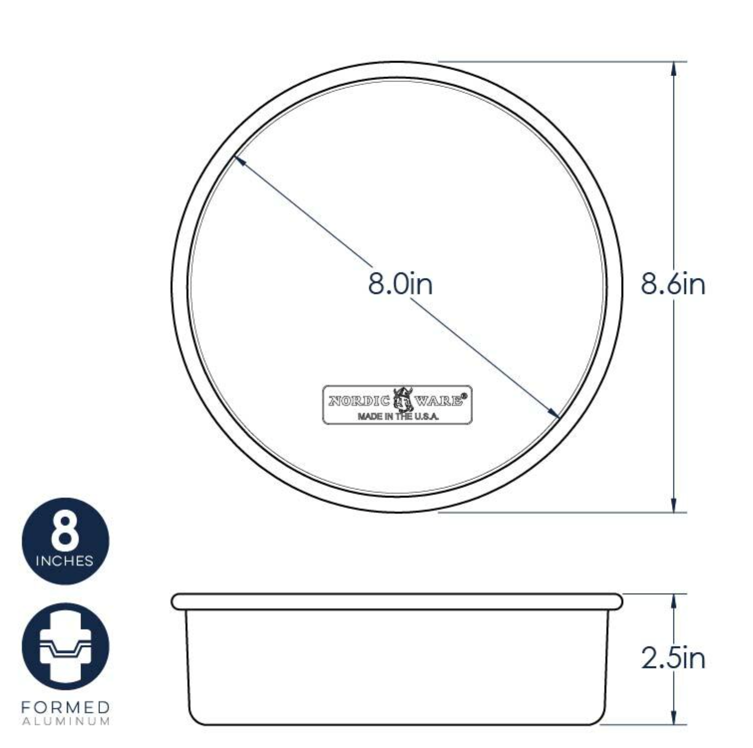 Naturals 8" Round Layer Cake Pan