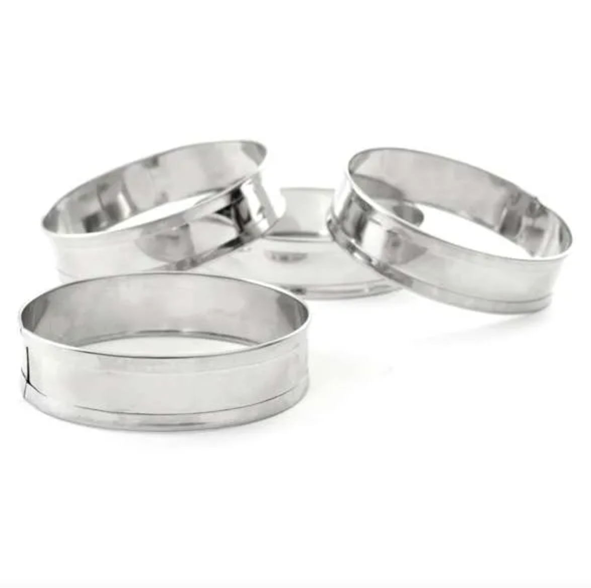 Stainless English Muffin Rings 4pc.