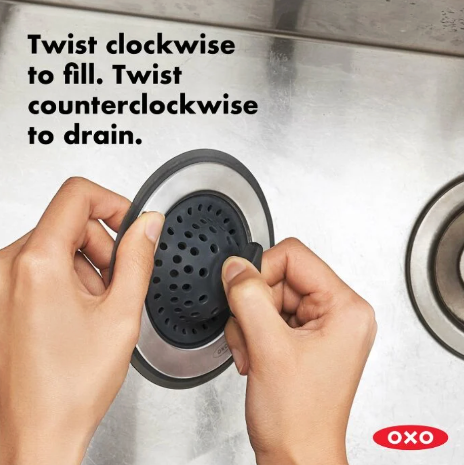 2-in-1 Sink Strainer Stopper