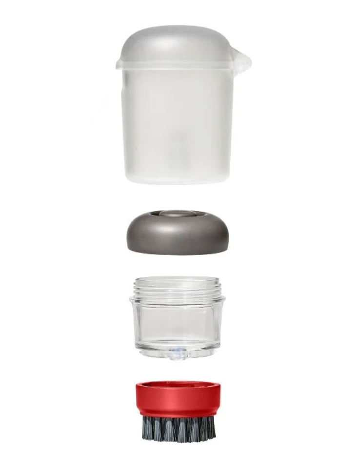 Soap Dispensing Brush with Storage Case