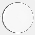 Line Matt Black Dinner Plate
