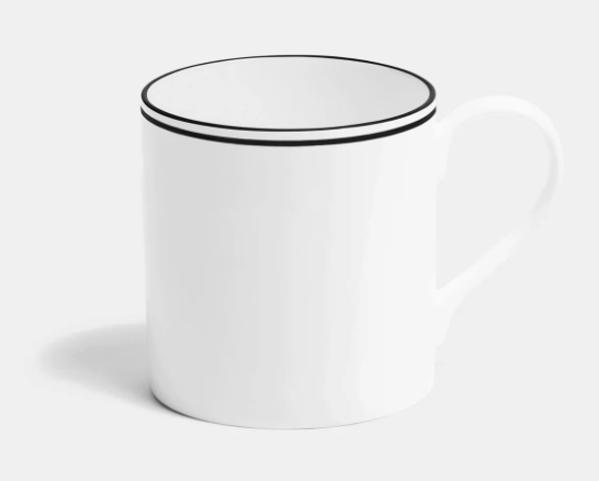 Line Matt Black Mug
