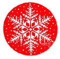 Wet-It Round : Snowflake Red