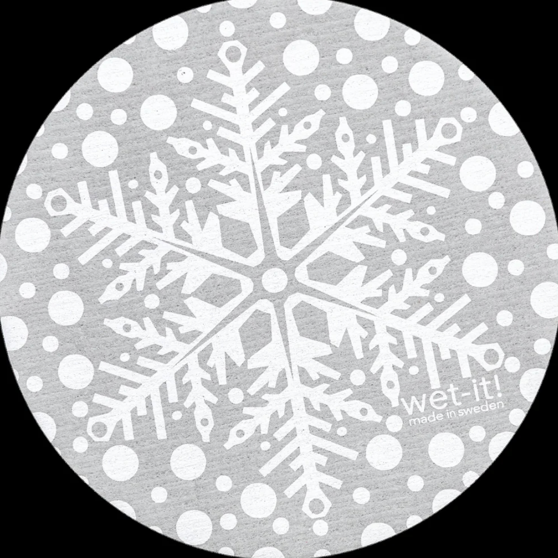 Wet-It Round :Snowflake Gray