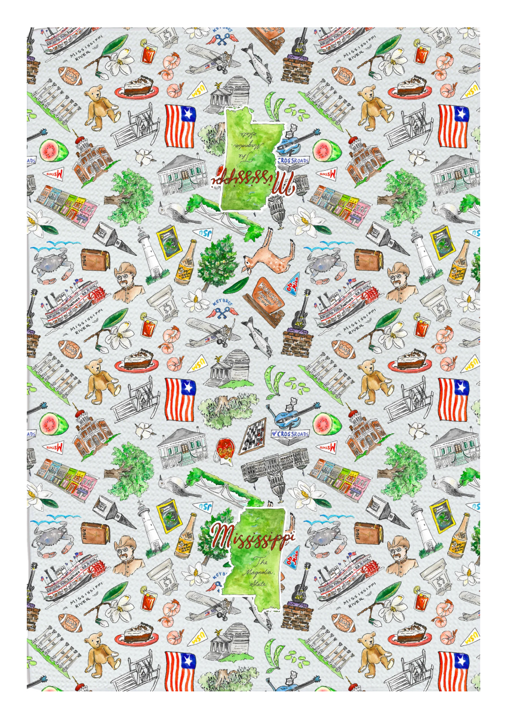 Pippa Mississippi Tea Towel