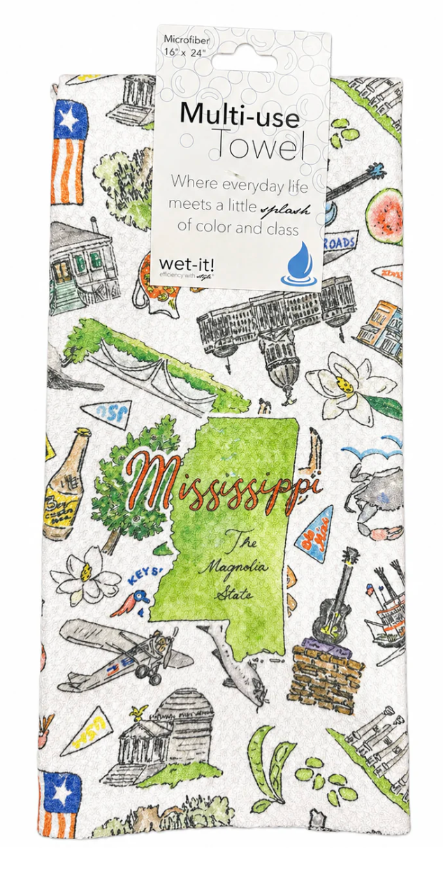 Pippa Mississippi Tea Towel