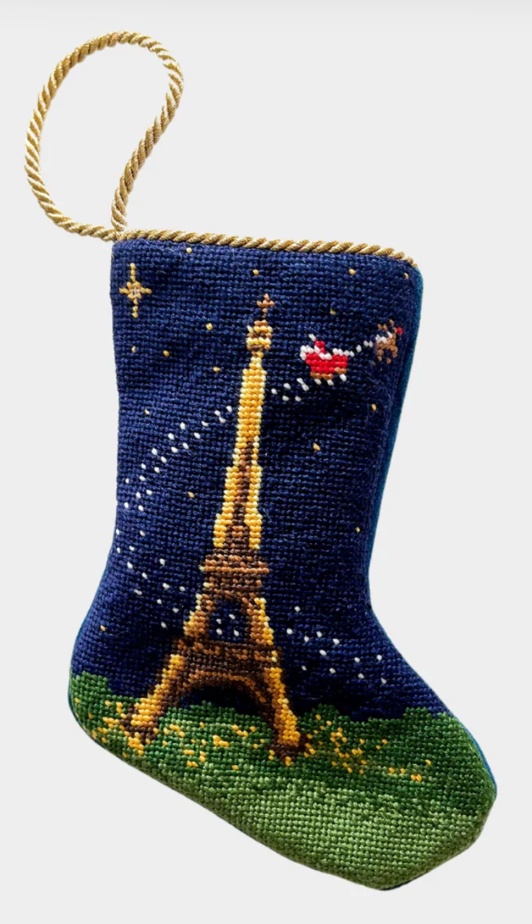 Bauble Stocking: Bonne Nuit Paris Santa