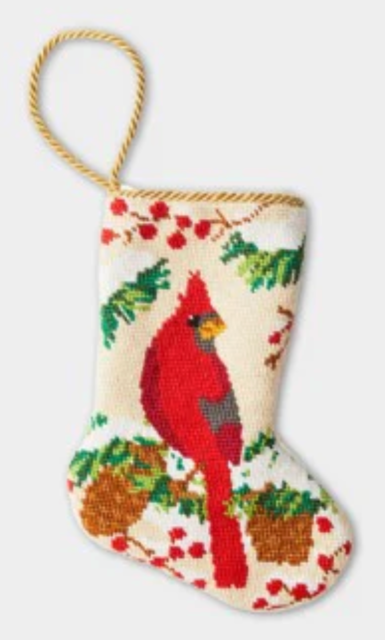 Bauble Stocking Christmas Cardinal
