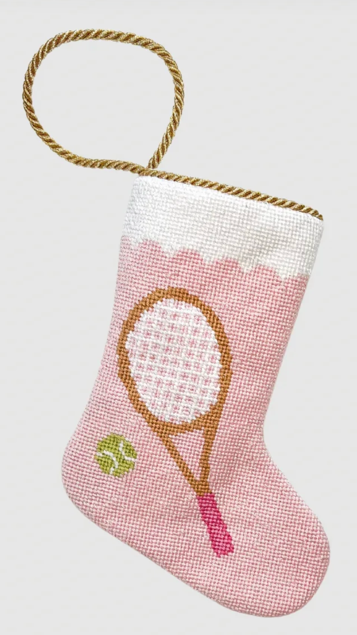 Bauble Stocking Grand Slam Tennis Racquets in Pink