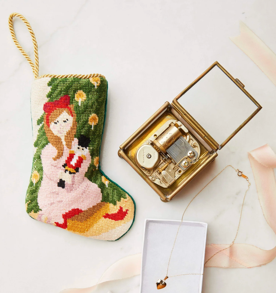 Bauble Stocking Clara with Nutcracker