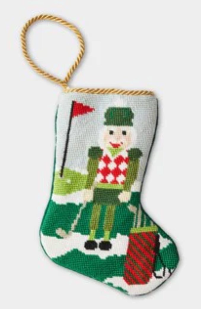 Bauble Stocking Christmas Birdie Golfing Nutcracker