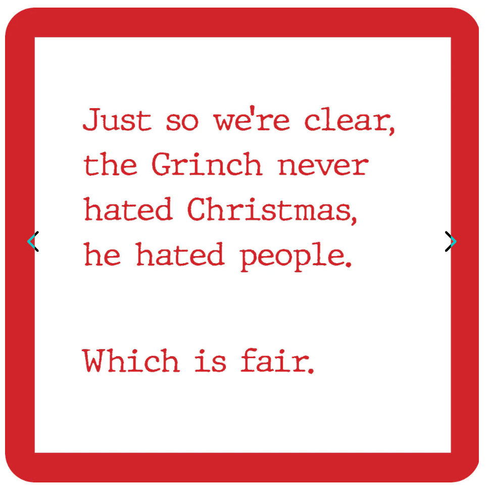 Christmas Coaster : XMAS Grinch