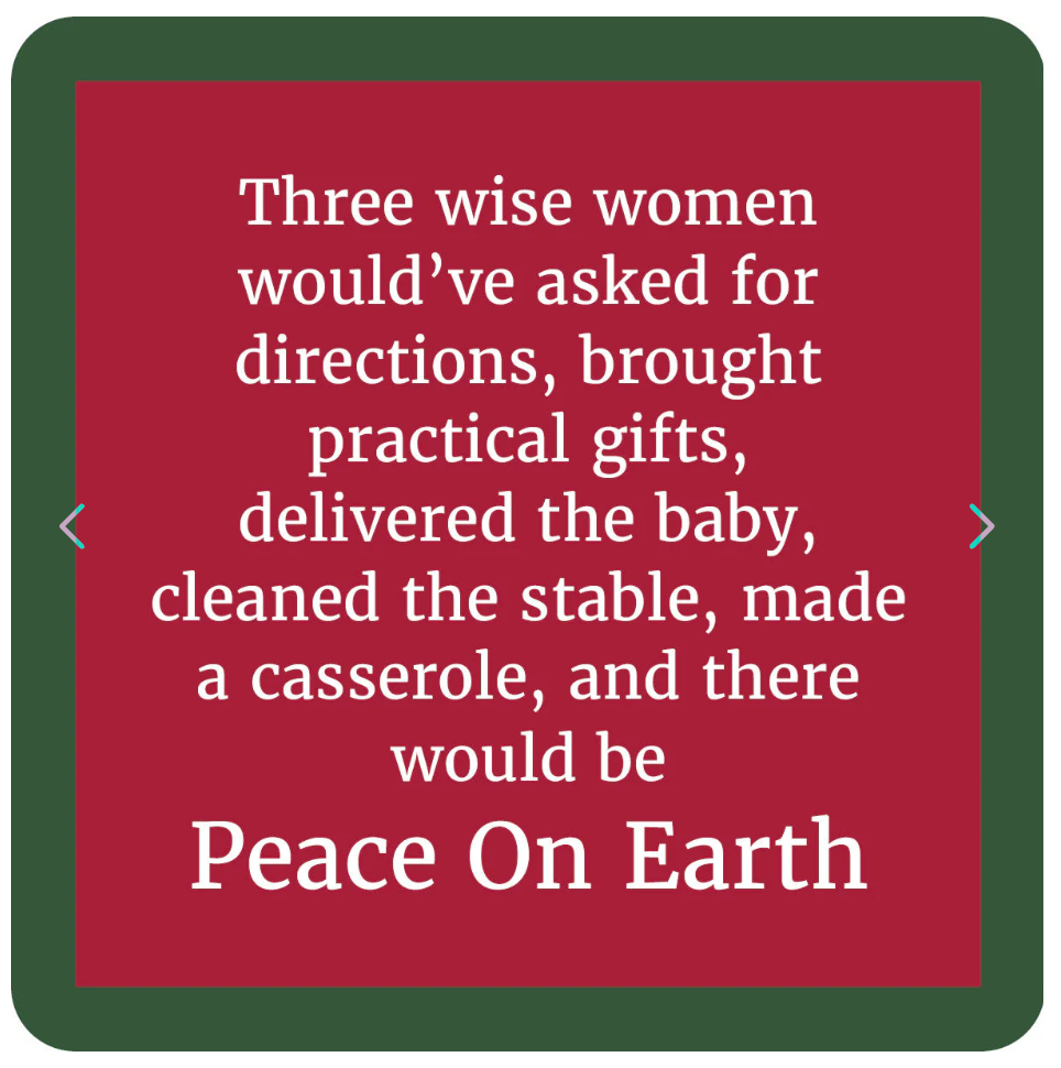 Christmas Coaster : Peace