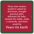 Christmas Coaster : Peace