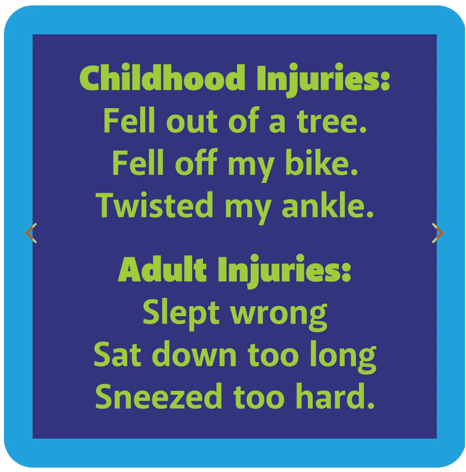 Coaster : Childhood injuries