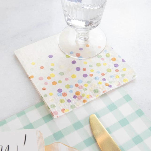 Confetti Sprinkles Cocktail Napkins