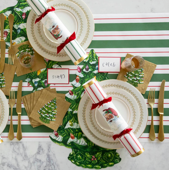 Die Cut Vintage Christmas Tree Placemat - 12 Sheets