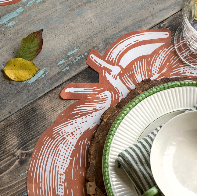 Die Cut Pumpkin Placemat - 12 Sheets