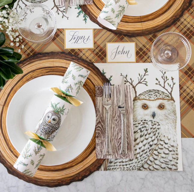 Die Cut Wood Slice Placemat - 12 Sheets