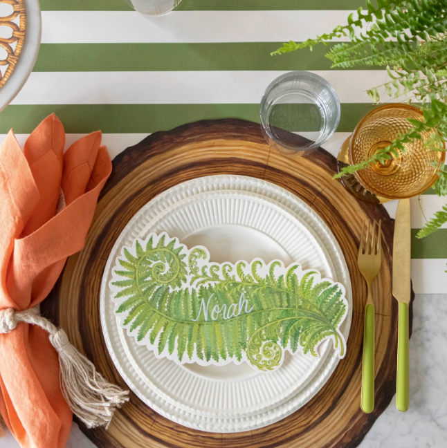 Die Cut Wood Slice Placemat - 12 Sheets