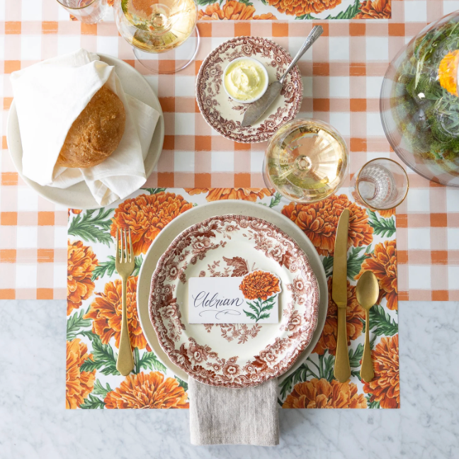 Marigold Harvest Placemat - 12 Sheets